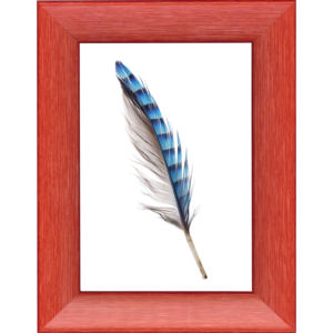 CADRE PHOTO JOVINE EN RÉSINE ET CRILEX ROUGE 13X18CM - Product Image 1