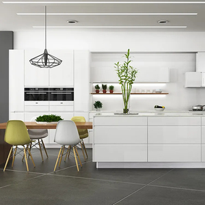 <span class=keywords><strong>Cuisine</strong></span> <span class=keywords><strong>italienne</strong></span> haut de <span class=keywords><strong>gamme</strong></span>, luxe moderne, armoire de <span class=keywords><strong>cuisine</strong></span> en acier inoxydable, évier, robinet, charnière, étanche, acier inoxydable 304, stratifié blanc - Product Image 6