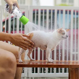 多功能用途硅胶淋浴防溅喷头适合大多数水瓶便携式喷水器狗洗澡