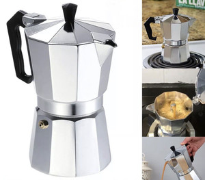 Cafetière Moka Expresso Personnalisée 12 Tasses en Aluminium <span class=keywords><strong>Italien</strong></span> pour Voyage en Extérieur - Product Image 1