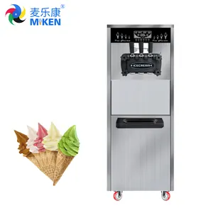 KLS-C26 nuevo comercial máquina de helados de diseño gráfico de gran volumen de hielo crema máquina de cono de suministro directo de fábrica