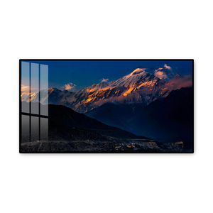 Art mural en porcelaine de cristal moderne de Chine, <span class=keywords><strong>Tibet</strong></span>, Namcha Barwa - Décoration de montagne dorée de l'Himalaya - Product Image 2