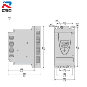 มอเตอร์แบบอะซิงโครนัส ATS22D17Q ของแท้ใหม่ ซอฟต์สตาร์ทเตอร์ 230-440V 4-7.5kW ATS22 3 เฟส ซอฟต์สตาร์ทเตอร์ Altistart 22 ATS22D17Q - Product Image 2