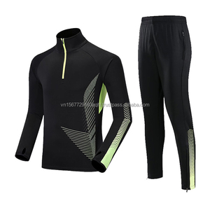 Conjunto Deportivo de Otoño-Invierno con Estampado, Jersey de Fútbol de Manga Larga con Media Cremallera y Pantalones Largos para Hombres, Niños y Adultos, para Entrenamiento Deportivo y Fitness al Aire Libre - Product Image 3