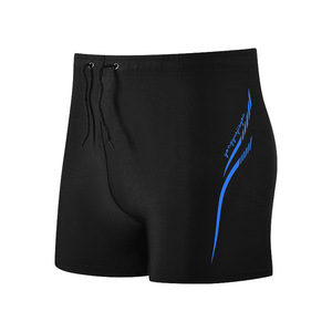 Traje de Baño de Secado Rápido para Hombre, Pantalones Cortos de Playa Negros con Pierna Recta y Elástica, Talla Grande para Adultos, Ropa Deportiva Moderna - Product Image 5