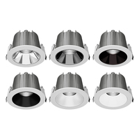 Spots encastrés commerciaux pour plafond, étanches IP65, AC110V AC220V, anti-éblouissement, LED COB, pour projets