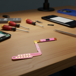 สำหรับซัมซุง กาแลคซี่ เอ 7 2018 สายเฟล็กซ์ปุ่มเปิดปิดพร้อมเซ็นเซอร์ลายนิ้วมือ A750F สีชมพู - Product Image 3