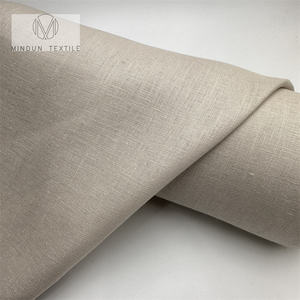 Mindun Tela de Lino Belga al por Mayor para Camisería, Sofá, Camisas y Cortinas en Blanco y Lino Natural - Product Image 2