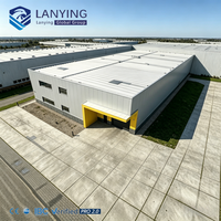 Atelier d'usine en structure métallique préfabriquée haute résistance, anti-corrosion, personnalisable pour l'exportation mondiale de la construction