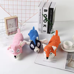 Juguetes Masticables para Mascotas de Alta Calidad con Diseño de Conejo, Zorro y Vaca, con Sonido, Lindos y con Connotación Animal, de Felpa, para Limpiar los Dientes de Perros - Product Image 3