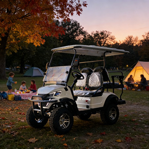 Carrito de Golf Eléctrico Personalizable 2026, 4 Plazas, Batería de Litio de 48V, Altavoz, Luz LED, Buggy de Golf Todoterreno - Product Image 1