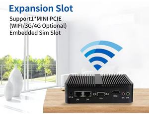 Мини-ПК Celeron J1900 Dual RS232 четырехъядерный процессор Barebone система промышленный дешевый мини-ПК Win10 Linux с WLAN - Product Image 5