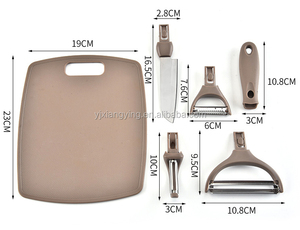 Venta caliente accesorios de cocina utensilios de cocina 4 Uds máquina peladora de frutas y verduras de acero inoxidable multifunción con bandeja - Product Image 4