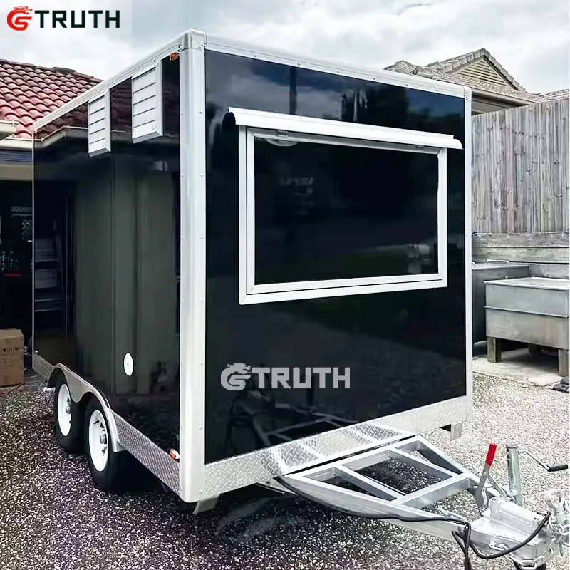 Personalizado consession pizza carrinho quadrado street food churrasco ice-cream placa quente food trailer caminhão para venda EUA