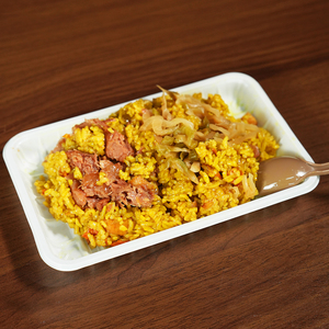 BDH Menú de Pollo MRE, Ración de Comida Instantánea Autocalentable para Supervivencia, 908g, Pollo, <span class=keywords><strong>Arroz</strong></span> y Vegetales, Listo para Comer, Certificado HACCP ISO - Product Image 4