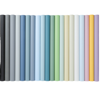 Papier peint de salle de bain ORON, couleur unie mate, imperméable, autocollants muraux, rouleaux de papier peint autocollants en vinyle pour le mur du salon