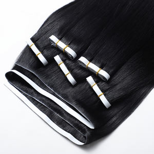 All'ingrosso nastro grezzo allineato con nastro vergine extension per capelli senza soluzione di continuità invisibile trama lungo nastro vietnamita in trame osso dritto - Product Image 3