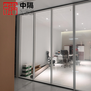 Diviseur de verre sans cadre en aluminium insonorisé trempé de 12mm cloison intérieure pour cloison de bureau de conférence insonorisée - Product Image 2