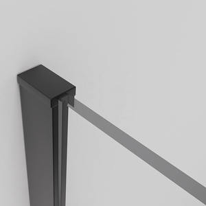 <span class=keywords><strong>Precio</strong></span> de fábrica Walk in Grey Glass Marco de aluminio Pantallas de <span class=keywords><strong>ducha</strong></span> Cabina de <span class=keywords><strong>ducha</strong></span> con barra de soporte de tubo redondo - Product Image 5