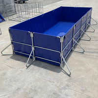 Équipement Agricole de Ferme Aquacole en Acier pour Réservoir de Homards, Bassin à Poissons, Réservoir en Plastique pour l'Élevage de Crevettes