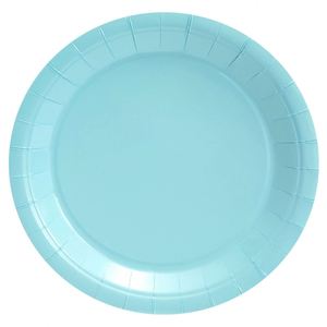Juego de 72 Artículos de Fiesta Modernos en Azul Claro para 24 Personas, Platos, Vasos y Servilletas de Papel, para Cumpleaños, Graduación, Baby Shower - Product Image 3