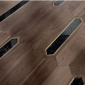 <span class=keywords><strong>Parquet</strong></span> en bois avec incrustations en laiton, lignes simples et luxueuses, pour mur de <span class=keywords><strong>fond</strong></span>, <span class=keywords><strong>parquet</strong></span> en bois - Product Image 3