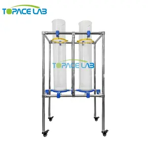 Topacelab borosilicate glass column packing glass chromatography column vial lab equipment glass distillation column