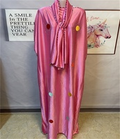 Dernier style EID Moyen-Orient Robe caftans noire Ramadan Robe caftan marocain Robe caftan perlé 2024
