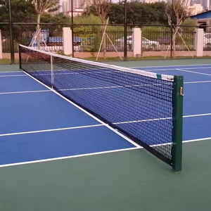 Red de tenis de torneo profesional de 42x3,5 pies, redes de entrenamiento estándar portátiles, Red de entrenamiento de partido de estante de tenis - Product Image 1