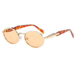 Gafas de Sol Redondas con Marco Metálico 2025, Lentes Degradadas, Detalle de Leopardo, Marca de Lujo, Lentes Sol, Lunettes De Soleil De Marque - Product Image 6