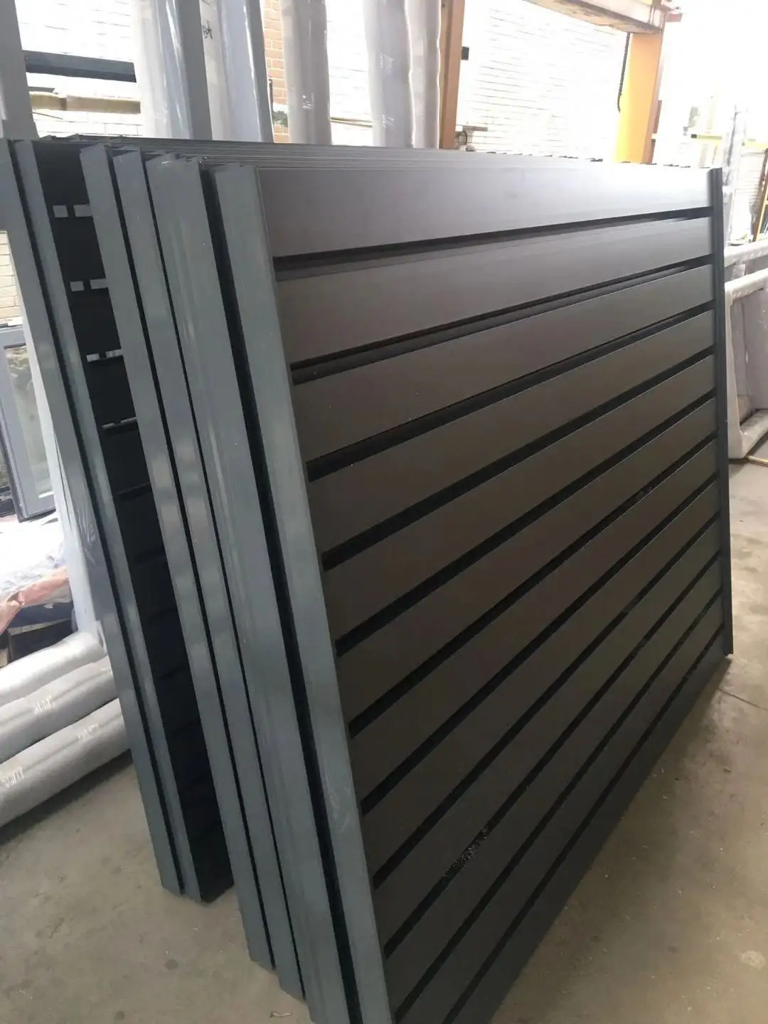 Customized Privacy Aluminium Slat Fencing Horizontal Aluminum Louver Fence Panel