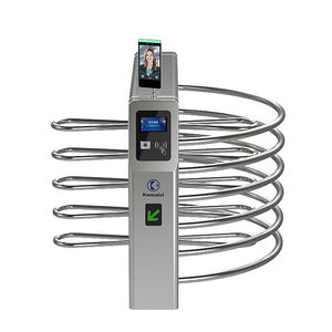 Chiều cao eo bán tự động <span class=keywords><strong>turnstile</strong></span> nhận dạng khuôn mặt QR mã thẻ đọc 2 chiều hướng thép không gỉ IP54 <span class=keywords><strong>turnstile</strong></span> - Product Image 1