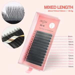 Pestañas Mate Individuales, Extensiones de Pestañas de Cachemira, Bandeja de Pestañas de Volumen Fácil de Abanicar U/YY/W, Extensiones Rusas - Product Image 5