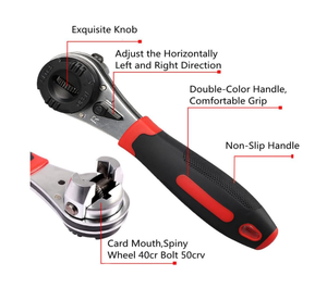 Llave de Trinquete Ajustable de Nueva Tendencia, 6-22 mm, Herramienta Multifuncional Universal, Llave Combinada de Trinquete Reversible - Product Image 3