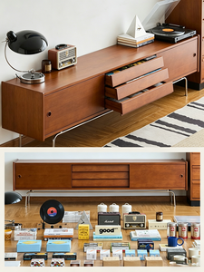 Mueble de <span class=keywords><strong>TV</strong></span> <span class=keywords><strong>Flotante</strong></span> Moderno de Madera de Nogal, Mueble de <span class=keywords><strong>TV</strong></span> de Madera Sólida <span class=keywords><strong>para</strong></span> Sala de Estar, Mueble <span class=keywords><strong>para</strong></span> Televisor - Product Image 5