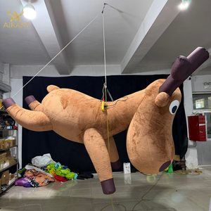 Renne gonflable personnalisé en peluche de dessin animé, ballon de mascotte gonflable Capreolus Pygargus pour la publicité de fête - Product Image 4