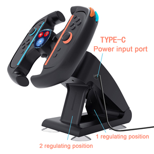 Support de volant de course NS2-035 Big Game pour Nintendo Switch 2 <span class=keywords><strong>Joy</strong></span> <span class=keywords><strong>Con</strong></span> Joycon Dock avec ventouse - Product Image 4
