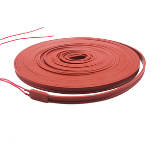 15mm 1m 80Wシリコーンゴム加熱テープシリコーンストリップシリコーン加熱ベルト霜取りヒーターケーブル抵抗加熱ワイヤ - Product Image 5