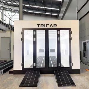 ตู้พ่นสีแบบหรูหรา รุ่น Tricar CE พร้อมเตาดีเซล ระบบทำความร้อนด้วยไฟ <span class=keywords><strong>LED</strong></span> สำหรับอบแห้ง ประสิทธิภาพสูง ขนาด 7 ม./8 ม./9 ม. ประตูกระจกบานใหญ่ - Product Image 3