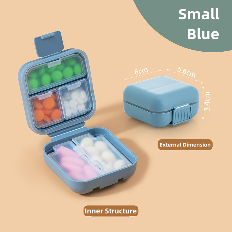 Высококачественный Карманный Кошелек, повседневный контейнер для таблеток, портативный контейнер с витаминами для лекарств