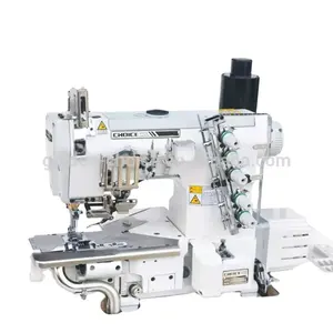 GC664-35BB/EUT/DD Computerized Cylinder bed bottom hemming Interlock Sewing Machine with left cutter for T-shirt Hem