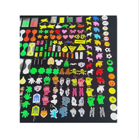 Porte-clés réfléchissants en PVC personnalisés, de style varié, écologiques, en acrylique souple, avec pendentif, cadeaux promotionnels