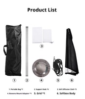 30*120cm Streifen Bienenstock Honeycomb Grid Softbox für Photo Strobe Studio Flash Softbox Bowens Mount