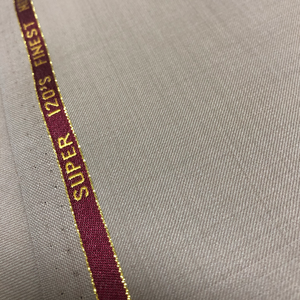 Tan Twill Plain Voor Klaar Voorraad 50% Merino Kamgaren Blend Mannen Pak Stoffen In China Fabriek - Product Image 1