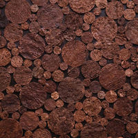 Carreaux muraux en liège naturel Wilderness 02, 13 mm, insonorisation acoustique, isolation thermique, panneau mural décoratif Art Déco