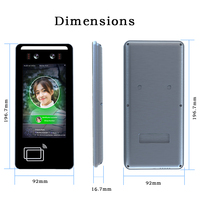 Sistema de Control de Acceso con Reconocimiento Facial NFC Tendcent de 5 Pulgadas, Pantalla Táctil Android 11, Audio Unidireccional, Asistencia con Tarjeta Personalizable