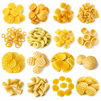Mesin Pembuat Keripik Goreng Otomatis Gol Gappa Papad India, Mesin Ekstruder Snack 2D 3D, Lini Produksi Pengolahan Makanan