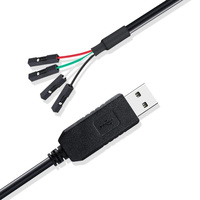 Cable Serial RS232 Personalizado con Chipset FT232RL, Adaptador USB TTL UART de 5V 3.3V, Cubierta de PVC con Blindaje Combinado para Micrófono y Monitor