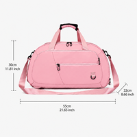 Sac de sport imperméable pour femme, grande capacité, convertible en sac à dos, avec compartiment à chaussures, pour le fitness et les voyages