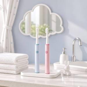 Brosse à dents sonique pour enfants OEM, Cepillo Dental Infantil, 18 000 VPM, 95 jours, IPX7, 500 mAh, Type-C, <span class=keywords><strong>Hippo</strong></span> Blue Pink CH-916 - Product Image 4